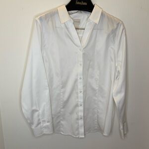 Chico's Classic White No Iron Dress Shirt 2